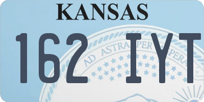 KS license plate 162IYT