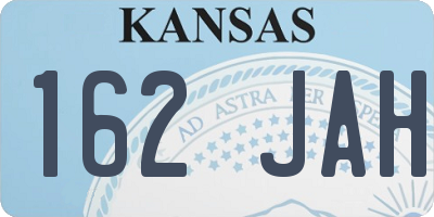 KS license plate 162JAH