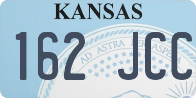 KS license plate 162JCC