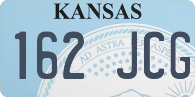 KS license plate 162JCG