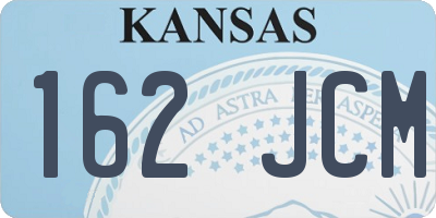 KS license plate 162JCM