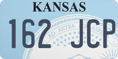 KS license plate 162JCP