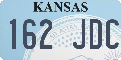KS license plate 162JDC