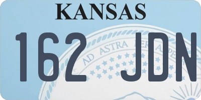 KS license plate 162JDN
