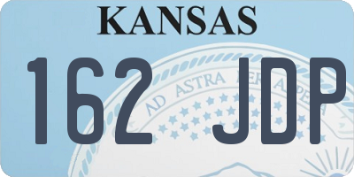 KS license plate 162JDP