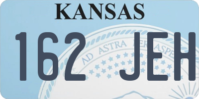 KS license plate 162JEH