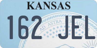 KS license plate 162JEL