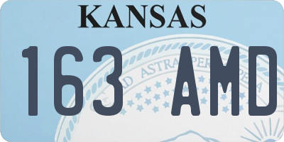 KS license plate 163AMD
