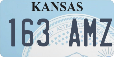 KS license plate 163AMZ