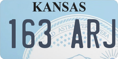 KS license plate 163ARJ
