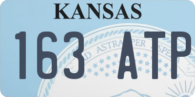 KS license plate 163ATP