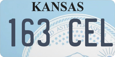 KS license plate 163CEL