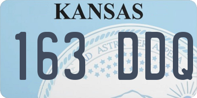 KS license plate 163DDQ