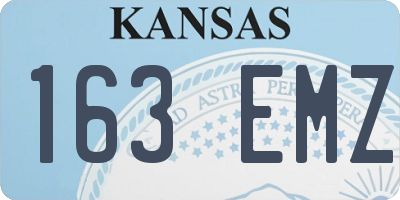 KS license plate 163EMZ