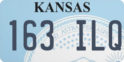 KS license plate 163ILQ
