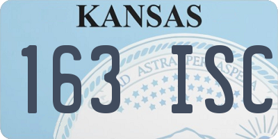 KS license plate 163ISC