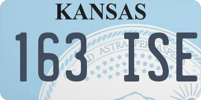 KS license plate 163ISE