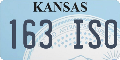 KS license plate 163ISO