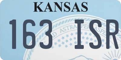 KS license plate 163ISR