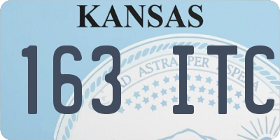 KS license plate 163ITC