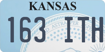 KS license plate 163ITH