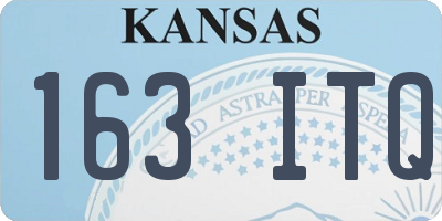 KS license plate 163ITQ