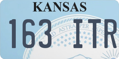 KS license plate 163ITR