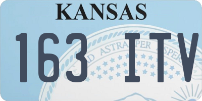 KS license plate 163ITV