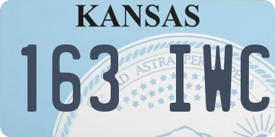 KS license plate 163IWC