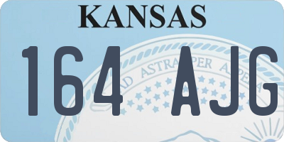 KS license plate 164AJG