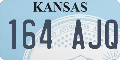 KS license plate 164AJQ