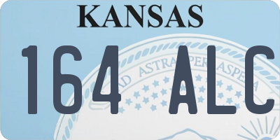 KS license plate 164ALC