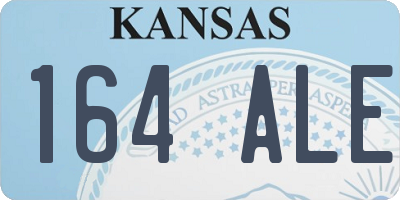 KS license plate 164ALE