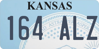 KS license plate 164ALZ