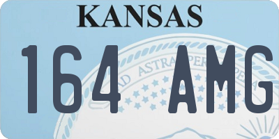 KS license plate 164AMG