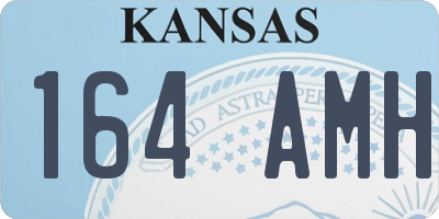 KS license plate 164AMH