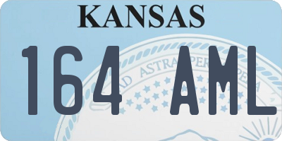 KS license plate 164AML