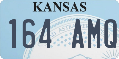 KS license plate 164AMQ