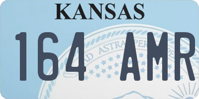 KS license plate 164AMR