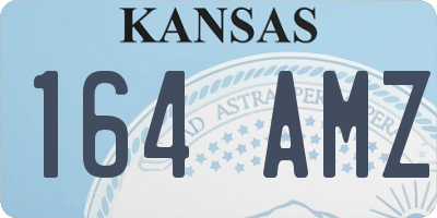 KS license plate 164AMZ