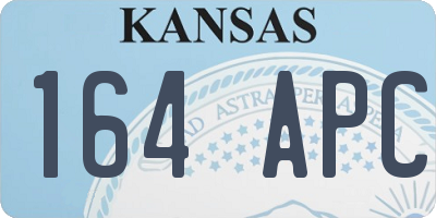 KS license plate 164APC
