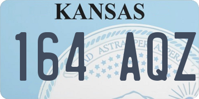 KS license plate 164AQZ