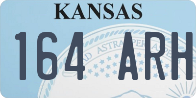 KS license plate 164ARH