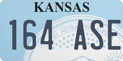 KS license plate 164ASE
