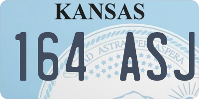 KS license plate 164ASJ