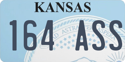 KS license plate 164ASS
