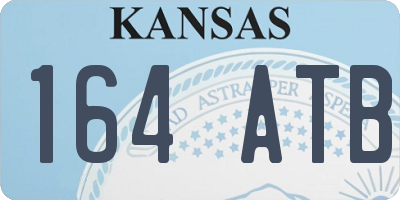 KS license plate 164ATB