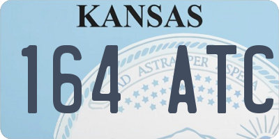 KS license plate 164ATC