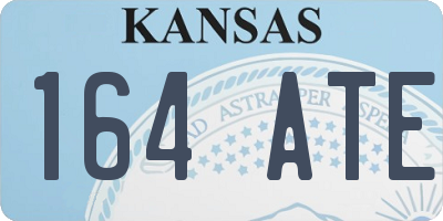 KS license plate 164ATE