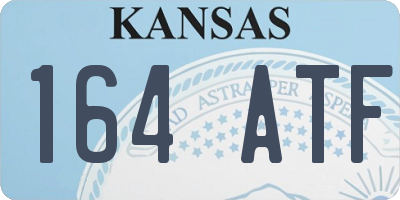 KS license plate 164ATF